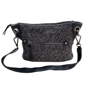 The Sak Indio Crochet Hobo Boho Shoulder Purse Removable Strap